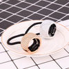 women's classic style circle plastic plating hair tie