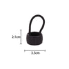 women's classic style circle plastic plating hair tie