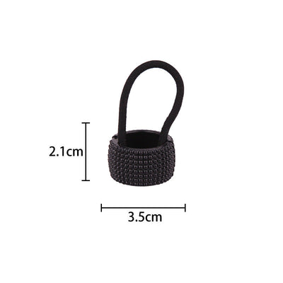 women's classic style circle plastic plating hair tie