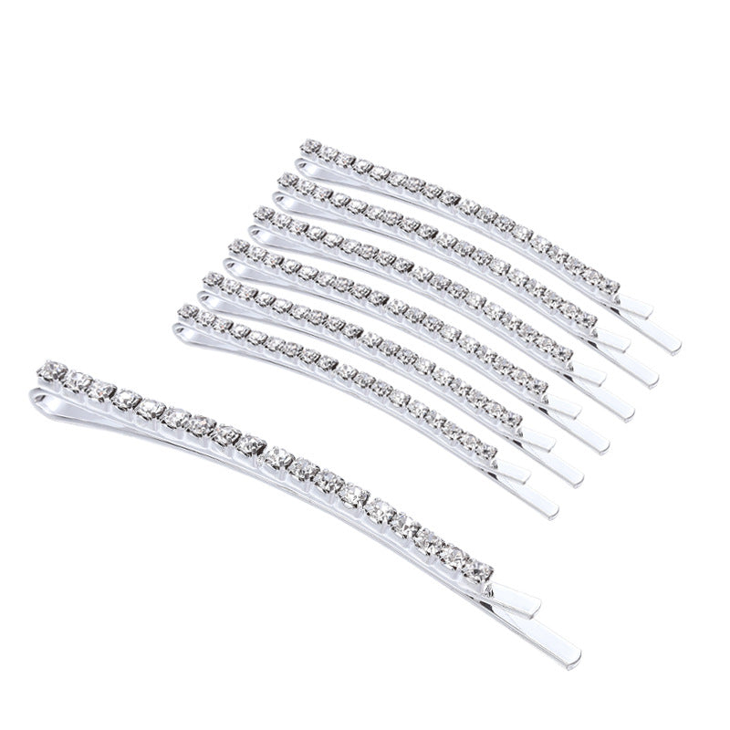 Women'S Fashion Solid Color Iron Plating Inlay Rhinestones Hair Clip