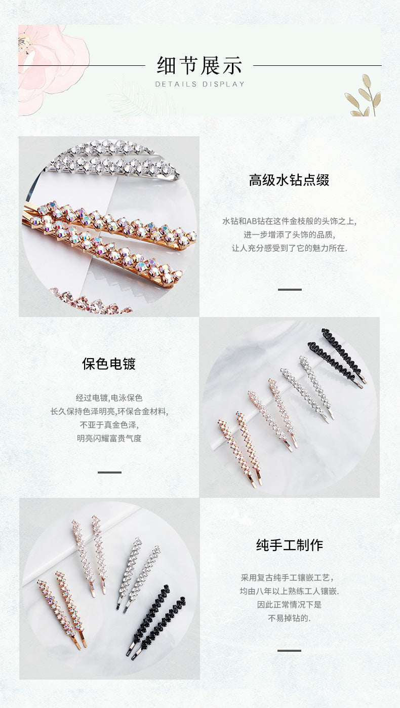 hot selling fashion diamond women's clip