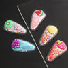 cute fruit sequin plastic hair clip 1 piece