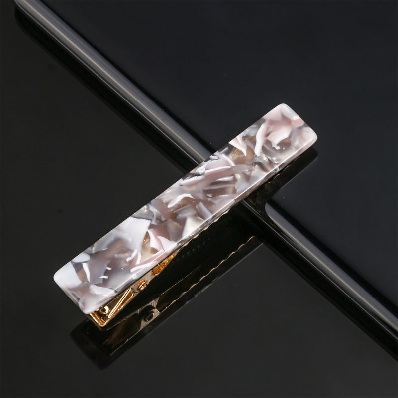 fashion marble acetic acid sheets metal hair clip 1 piece