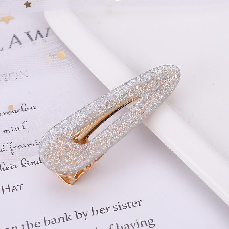 retro color block polka dots acetic acid sheets hair clip 1 piece