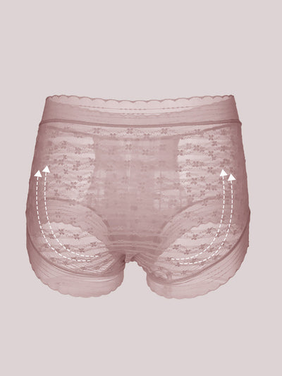 4 Pieces Summer Women High Waist Lace Underwear