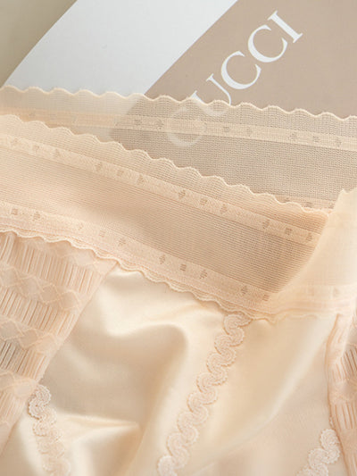 4 Pieces Women Summer Thin High Waist Underwear