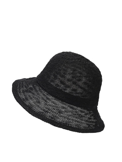 Women Summer Casual Thin Knitted Bucket Hat