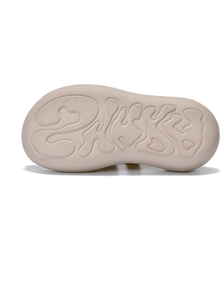 Women Casual Artsy Leather Flowe Platform Sandals