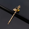 sweet bee metal rhinestone hair clip 1 piece