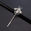 sweet bee metal rhinestone hair clip 1 piece