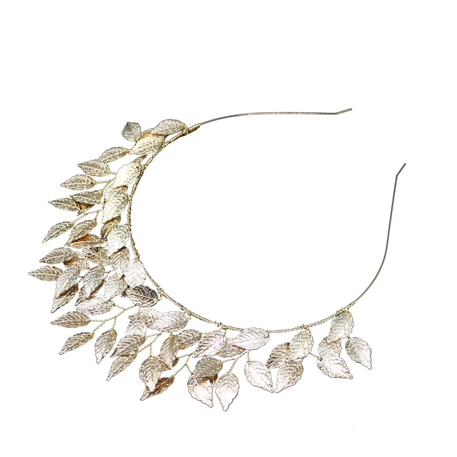 fashion leaf alloy hair band 1 piece