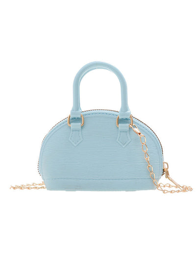 Chains Geometric Zipper Crossbody Bags Satchels