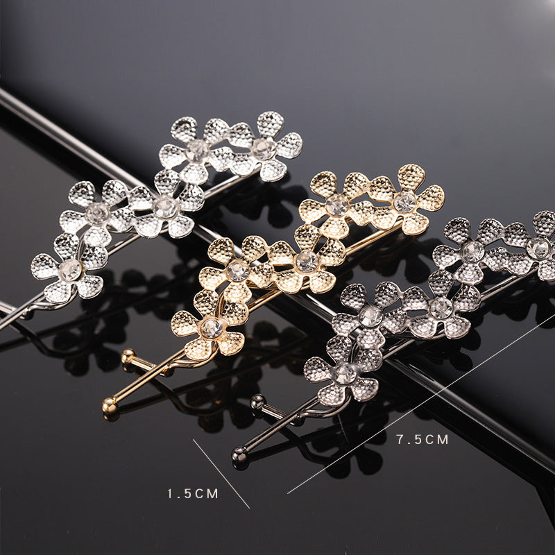 simple style star alloy inlay rhinestones hair clip