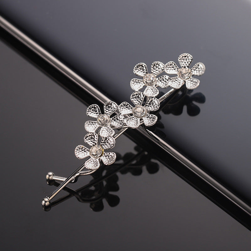 simple style star alloy inlay rhinestones hair clip