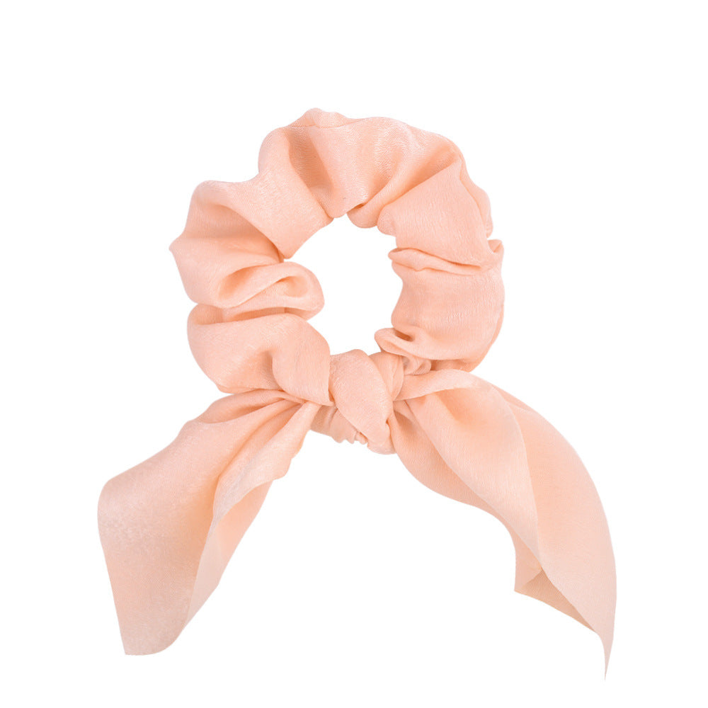 elegant basic simple style solid color cloth hair tie