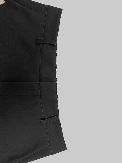 High Waisted Loose Flower Print Pockets Pants Trousers