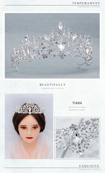 wedding crown vintage alloy diamond bridal crown baroque princess crown jewelry