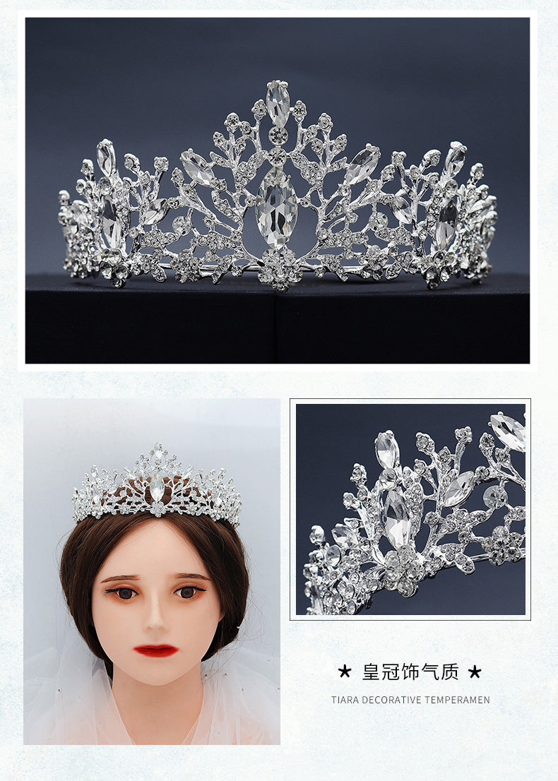 wedding crown vintage alloy diamond bridal crown baroque princess crown jewelry