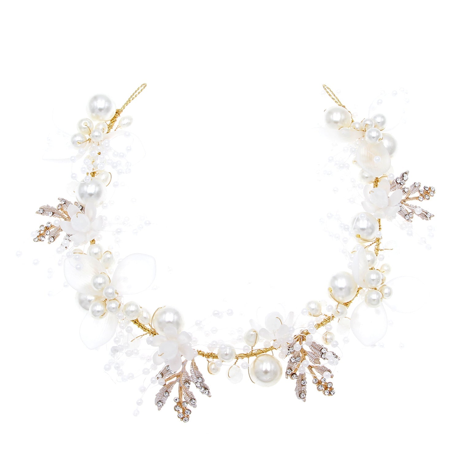 women's elegant flower alloy birdcage veils