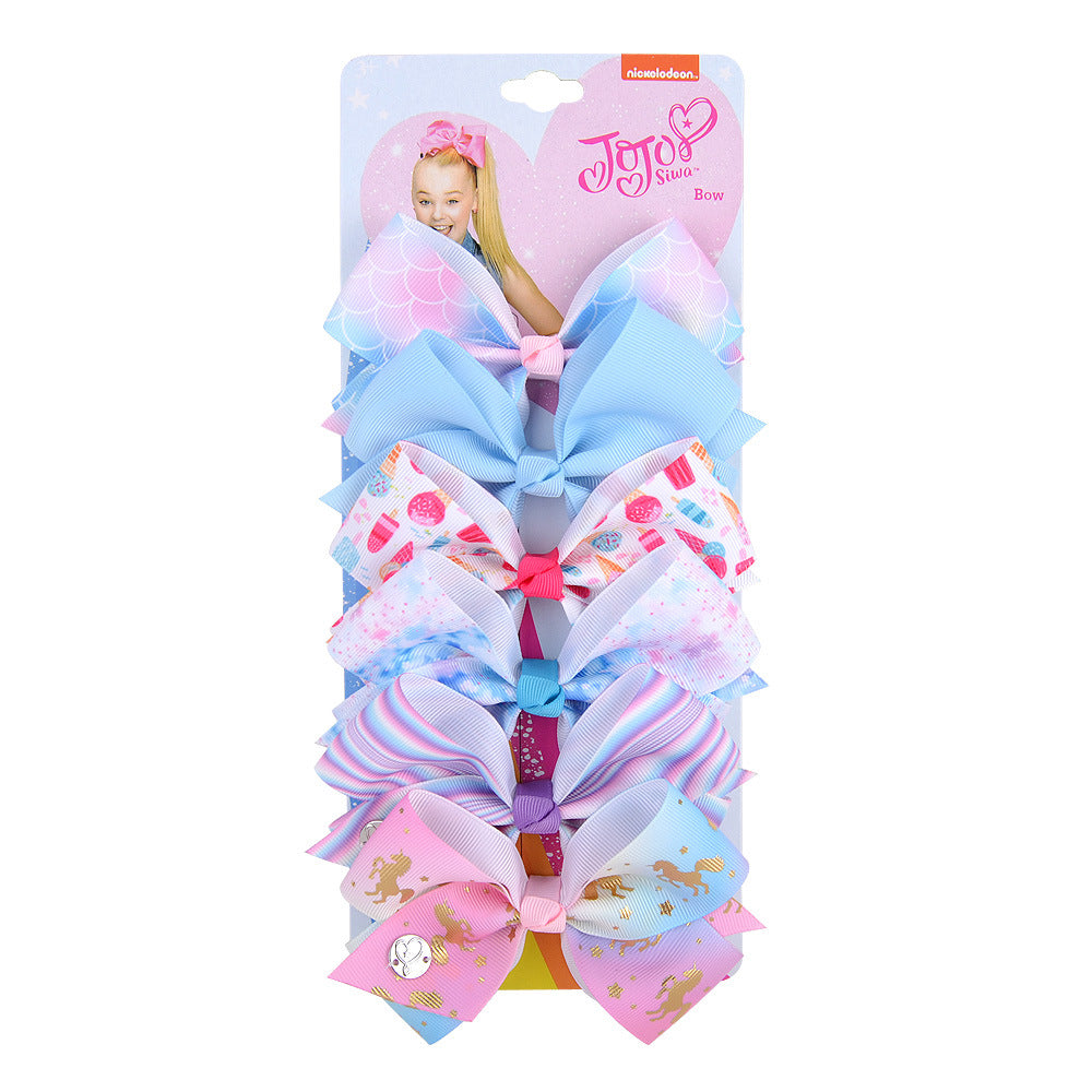 new fashion bow hair clip set