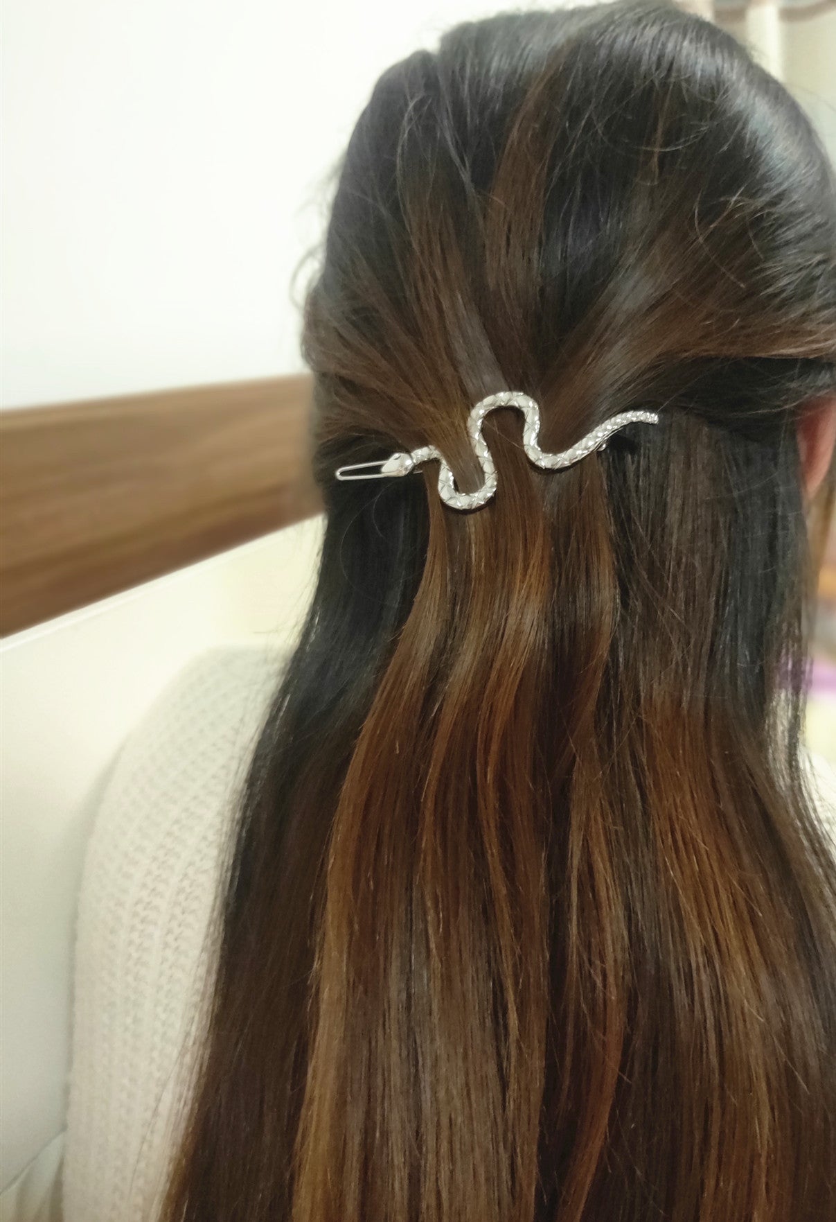 Women's IG Style Snake Alloy Plating Inlay Rhinestones Hair Clip