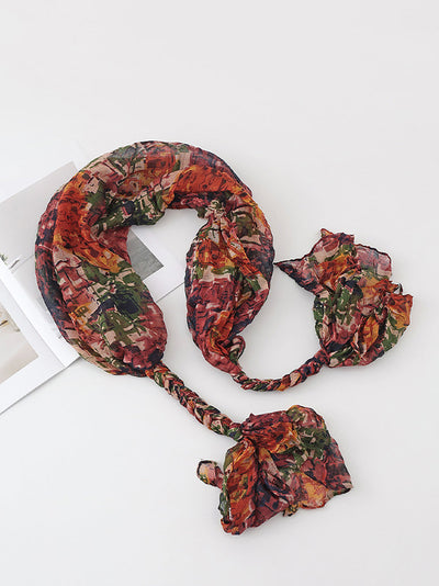 Women Fashion Hand-woven Braids Scarf