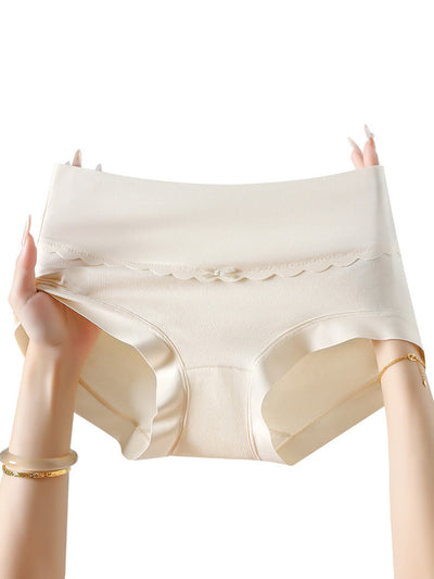 7 Pieces Summer Women Artsy Pure Color Underwear