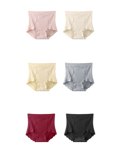 6 Pieces Summer Women Casual High Waist Underwear