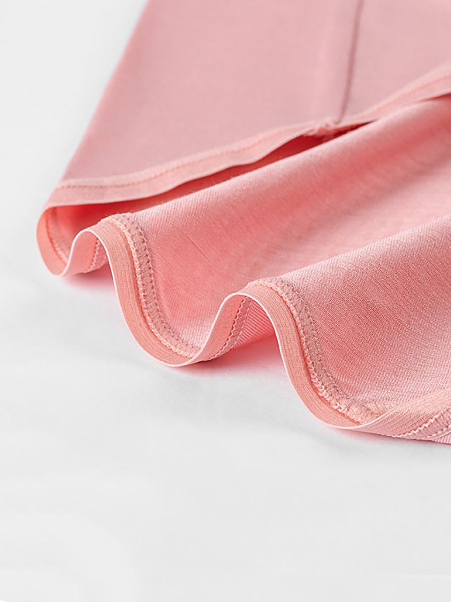 5 Pieces Summer Women Pure Color High Waist Underwear