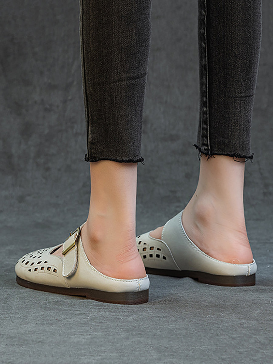 Women Summer Casual Genuine Leather Sandals