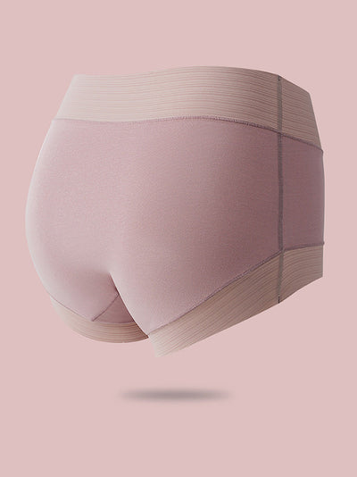 5 Pieces Summer Women Pure Color High Waist Cotton Underwear