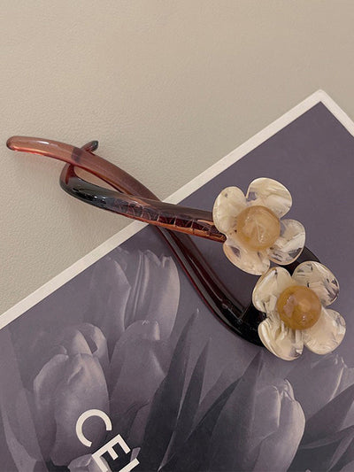 Flower Shape Geometric Hair Clips