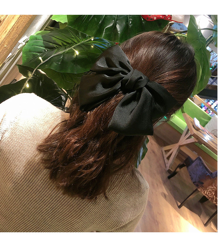 fashion bow knot cloth hair clip 1 piece