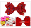 girls three-tier bow-knot hairpin children's sequined bow-knot edging clip colored hair clips