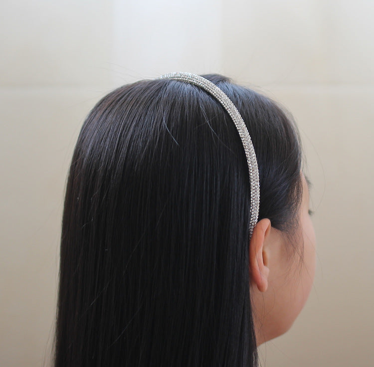 fashion geometric rhinestone hair band 1 piece