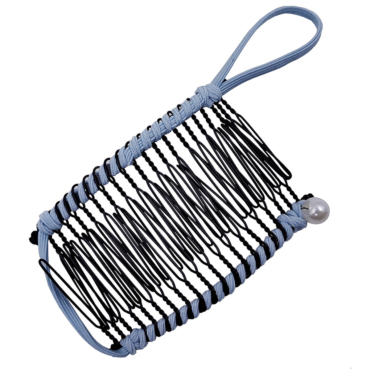 elegant solid color metal insert comb