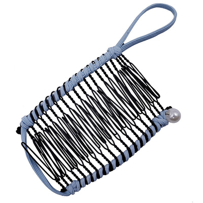 elegant solid color metal insert comb