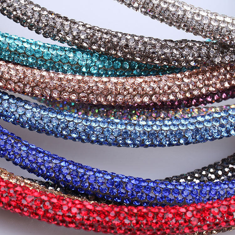 fashion geometric rhinestone hair band 1 piece