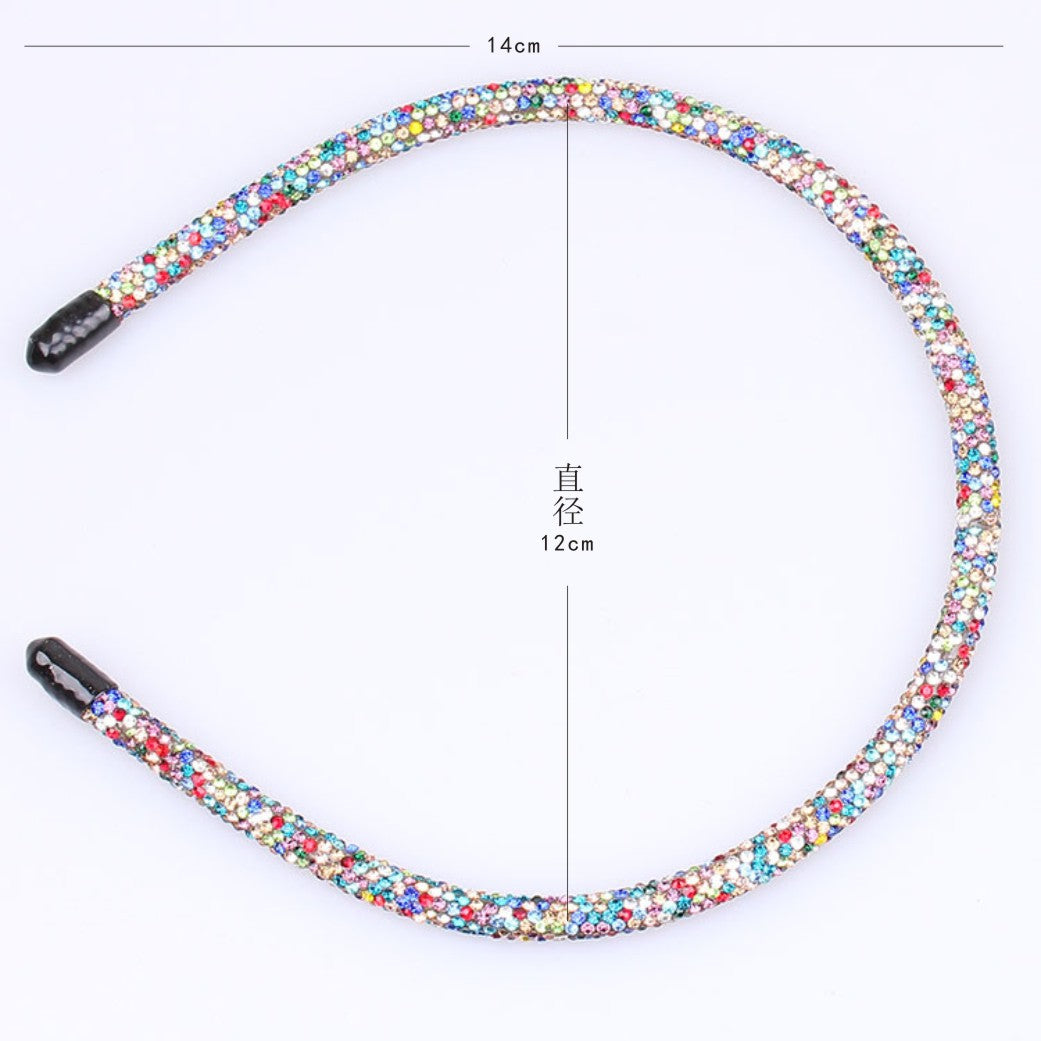 fashion geometric rhinestone hair band 1 piece