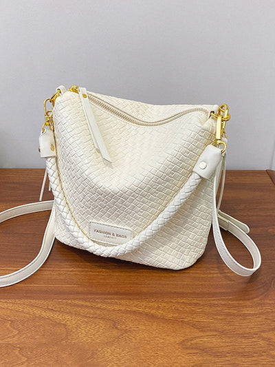 Split-Joint Woven Zipper Bags