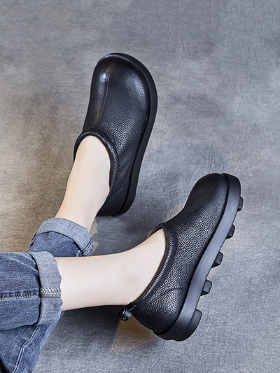 Women Casual Summer Soft Leather Shoes