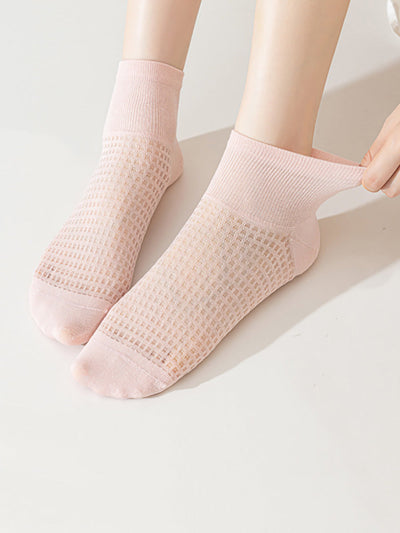5 Pairs Women Casual Summer Thin Short Socks