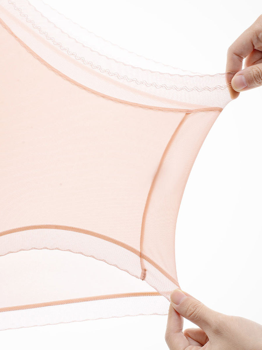 5 Pieces Summer Women Thin High Waist Underwear