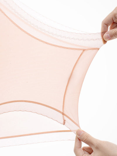 5 Pieces Summer Women Thin High Waist Underwear