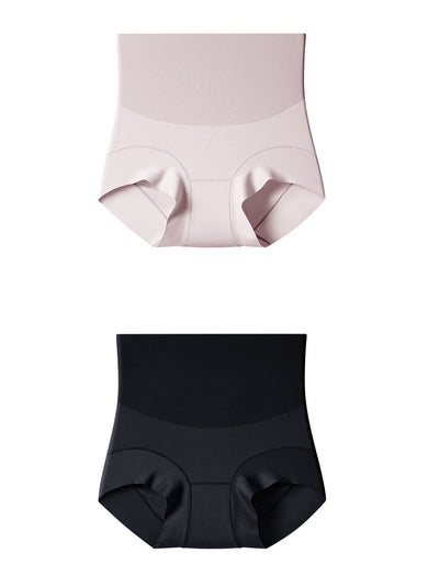 2 Pieces Summer Women Pure Color High Waist Underwear