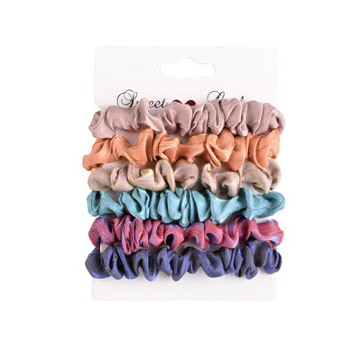 fashion gold velvet printed hair scrunchies set
