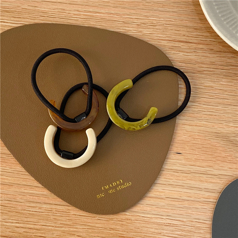 Women's Elegant Marble Acetic acid sheets Hair Tie