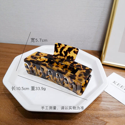 korean version leopard large temperament hair clip