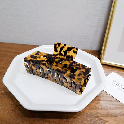 korean version leopard large temperament hair clip