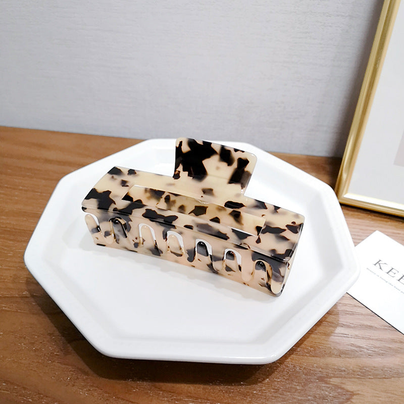 korean version leopard large temperament hair clip
